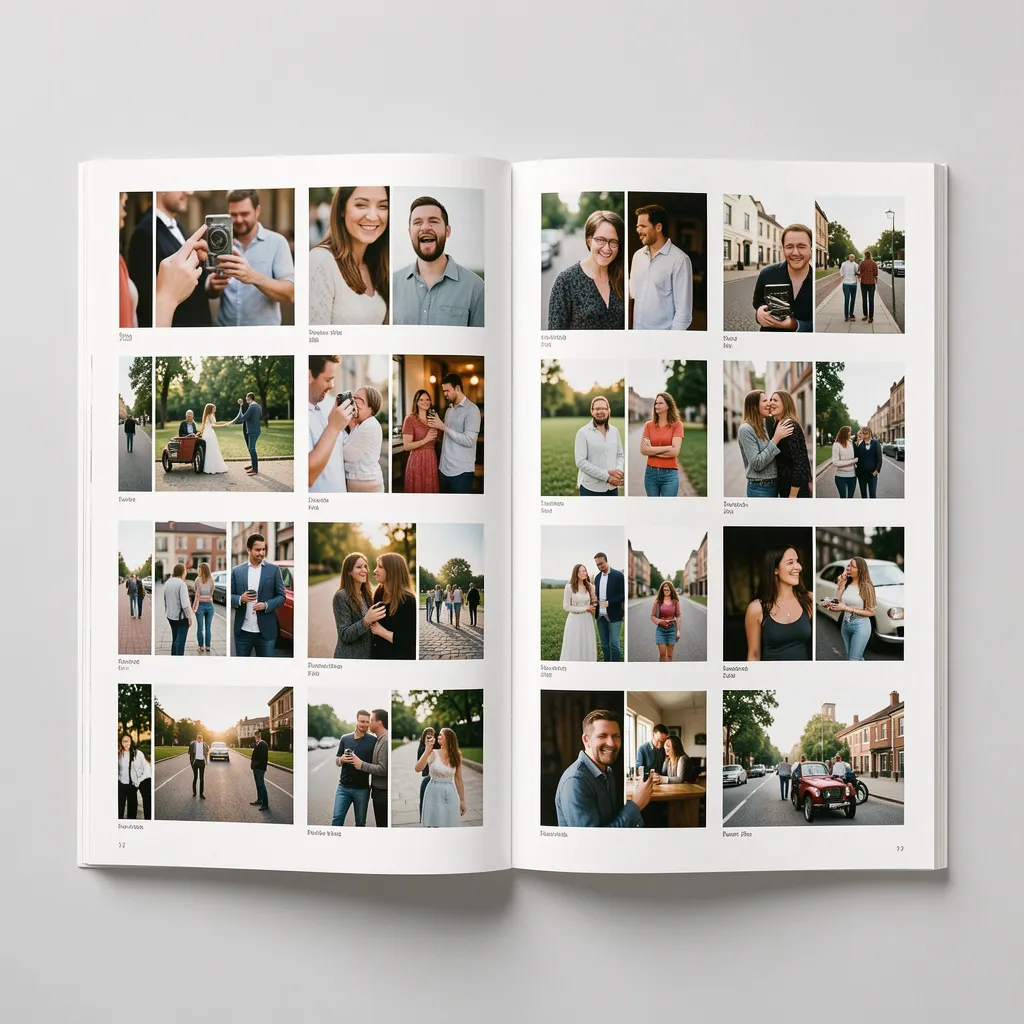 Professional photobook materials showcase
