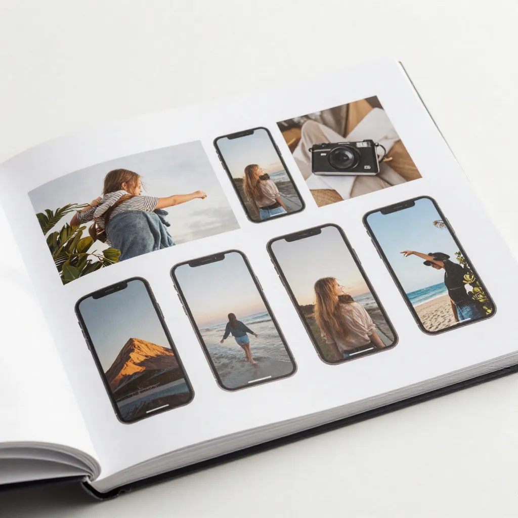 Photo book binding structure
